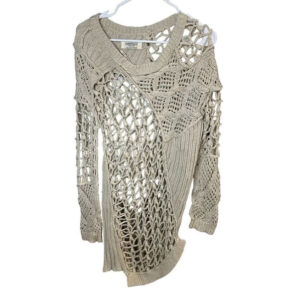 All Saints Hand Crochet Summer Court dress in Sand sz 4 US 8 UK - Picture 2 of 11